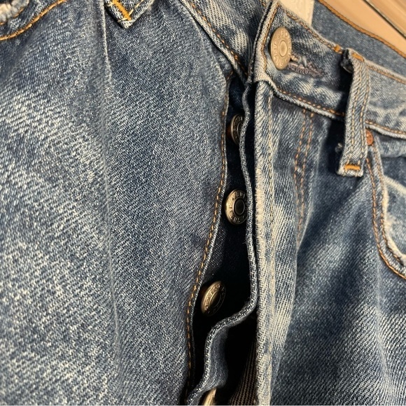 Boyish by HER Billy High Rise Jeans in Mame Wash Distressed Button Fly 28 - Picture 13 of 14